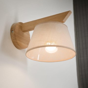 Brilagi - Seinävalaisin ANTHONY 1xE14/40W/230V tammi/beige