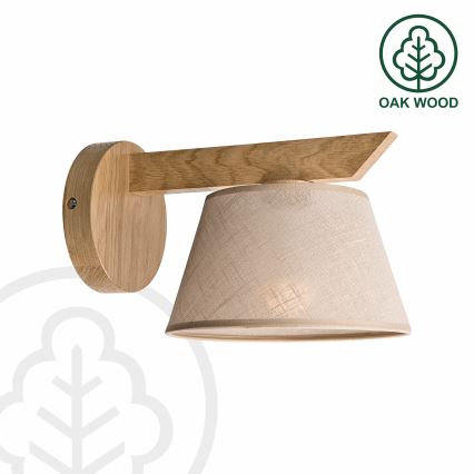Brilagi - Seinävalaisin ANTHONY 1xE14/40W/230V tammi/beige