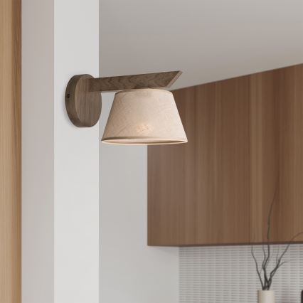 Brilagi - Seinävalaisin ANTHONY 1xE14/40W/230V tammi/beige