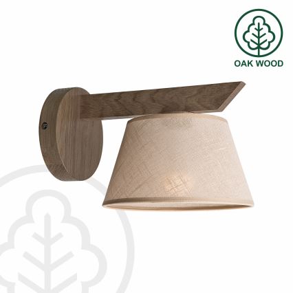 Brilagi - Seinävalaisin ANTHONY 1xE14/40W/230V tammi/beige