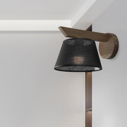 Brilagi - Seinävalaisin ANTHONY 1xE14/40W/230V tammi/musta