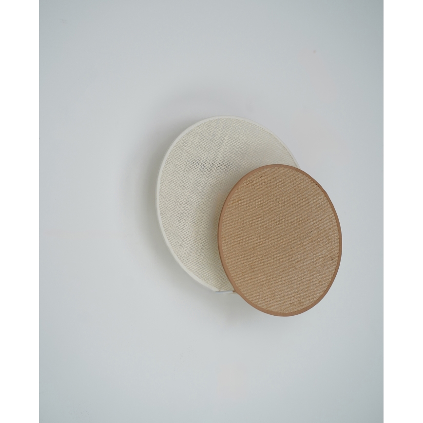 Brilagi - Seinävalaisin CIRCLES 1xE27/15W/230V 35x32 cm beige/kerma