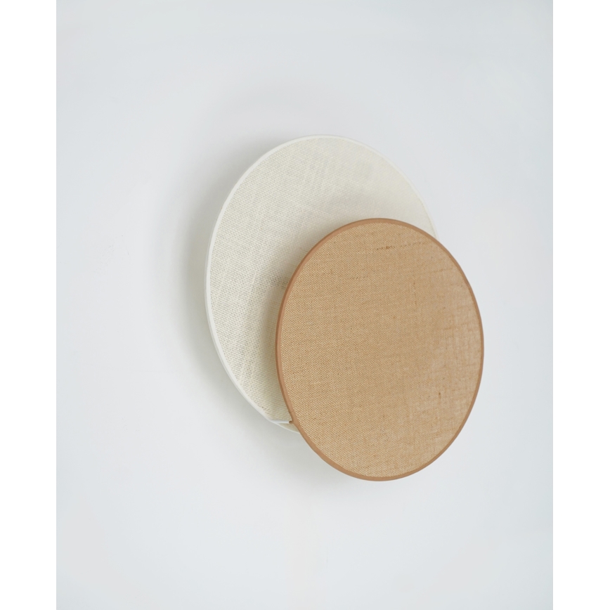 Brilagi - Seinävalaisin CIRCLES 1xE27/15W/230V 45x45 cm beige/kerma