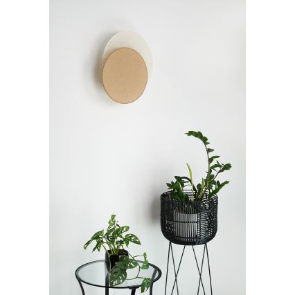 Brilagi - Seinävalaisin CIRCLES 1xE27/15W/230V 45x45 cm beige/kerma