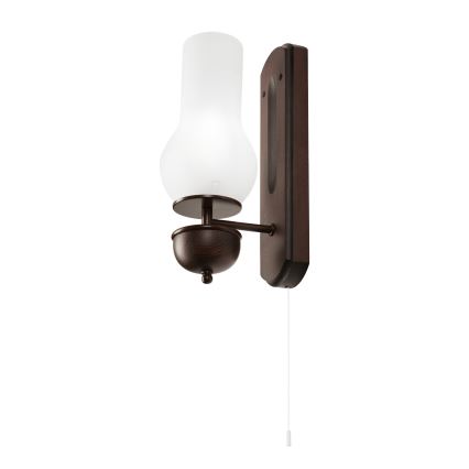 Brilagi - Seinävalaisin COTTAGE 1xE14/40W/230V pyökki/valkoinen
