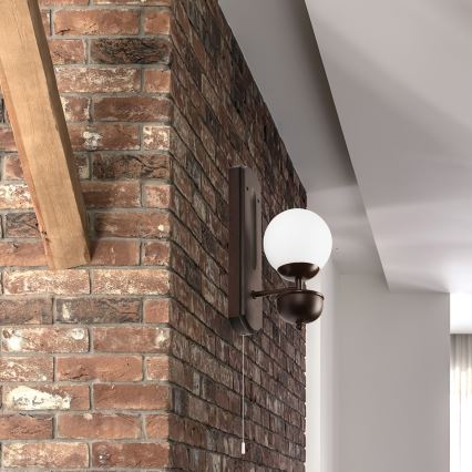 Brilagi - Seinävalaisin COTTAGE 1xG9/40W/230V pyökki/valkoinen