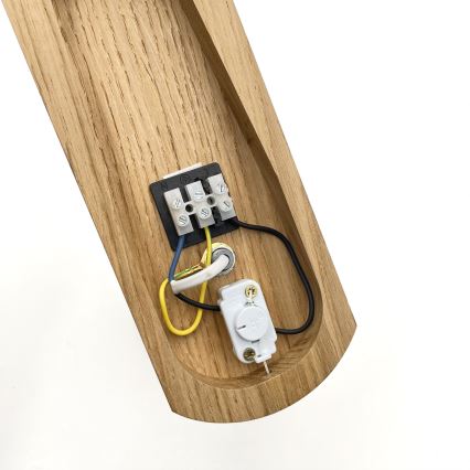 Brilagi - Seinävalaisin COTTAGE 1xG9/40W/230V tammi/valkoinen