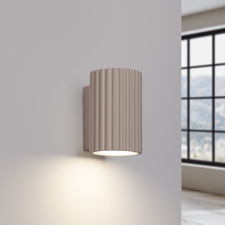 Brilagi - Seinävalaisin CRESTO 2xGU10/10W/230V 10 cm taupe