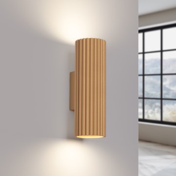 Brilagi - Seinävalaisin CRESTO 2xGU10/10W/230V 20 cm kulta