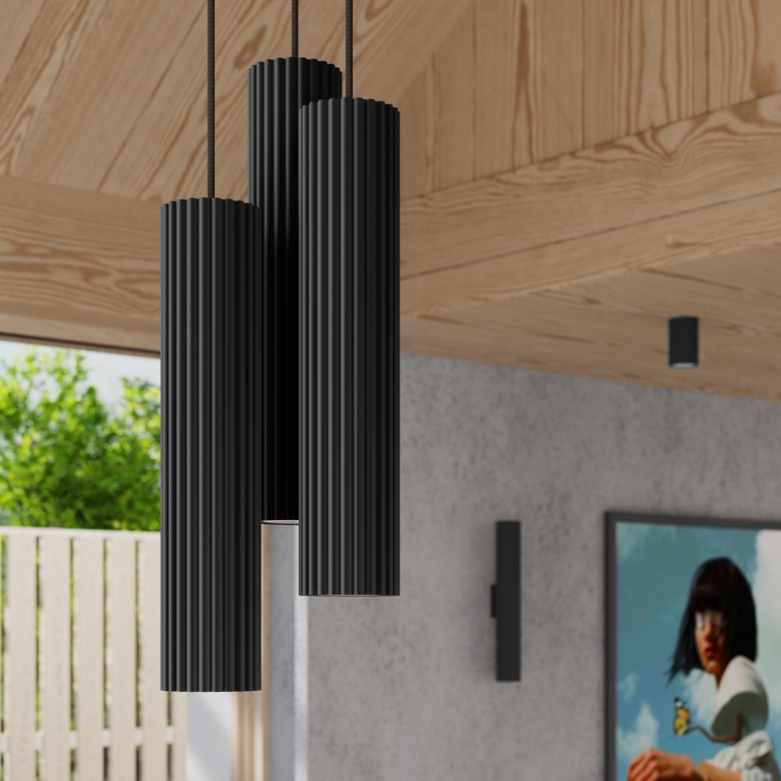Brilagi - Seinävalaisin CRESTO 2xGU10/10W/230V 20 cm musta