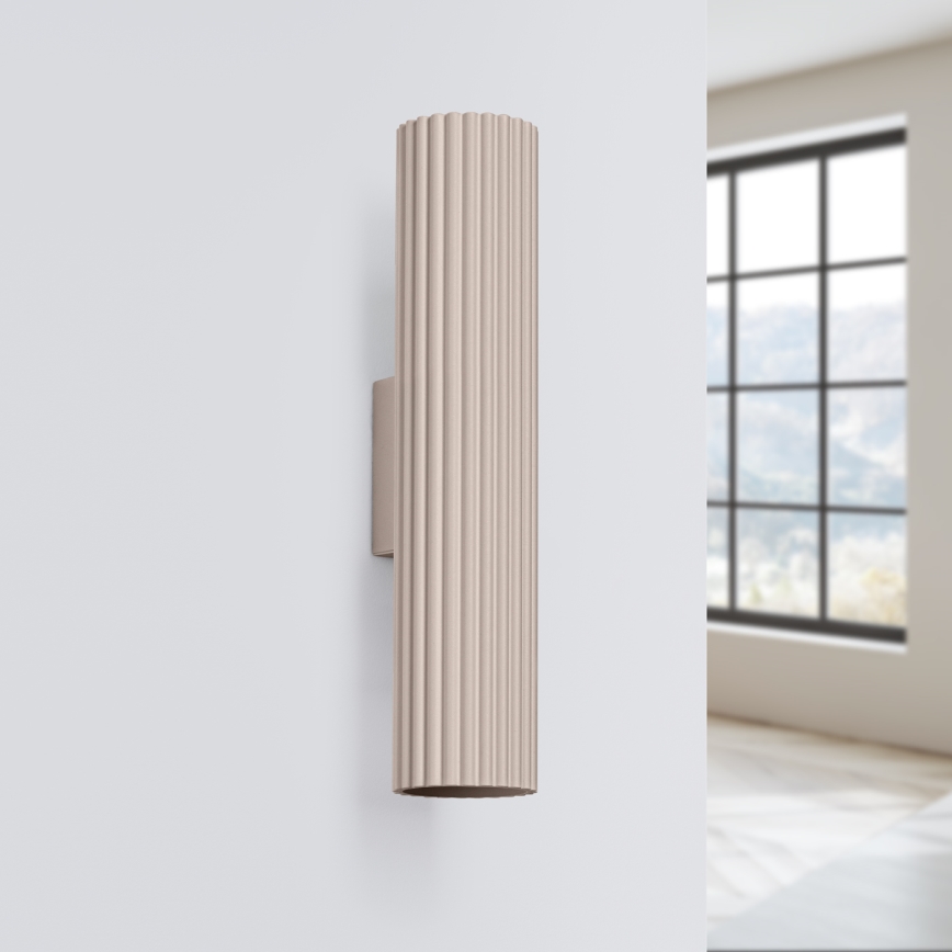 Brilagi - Seinävalaisin CRESTO 2xGU10/10W/230V 20 cm taupe