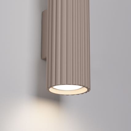 Brilagi - Seinävalaisin CRESTO 2xGU10/10W/230V 20 cm taupe