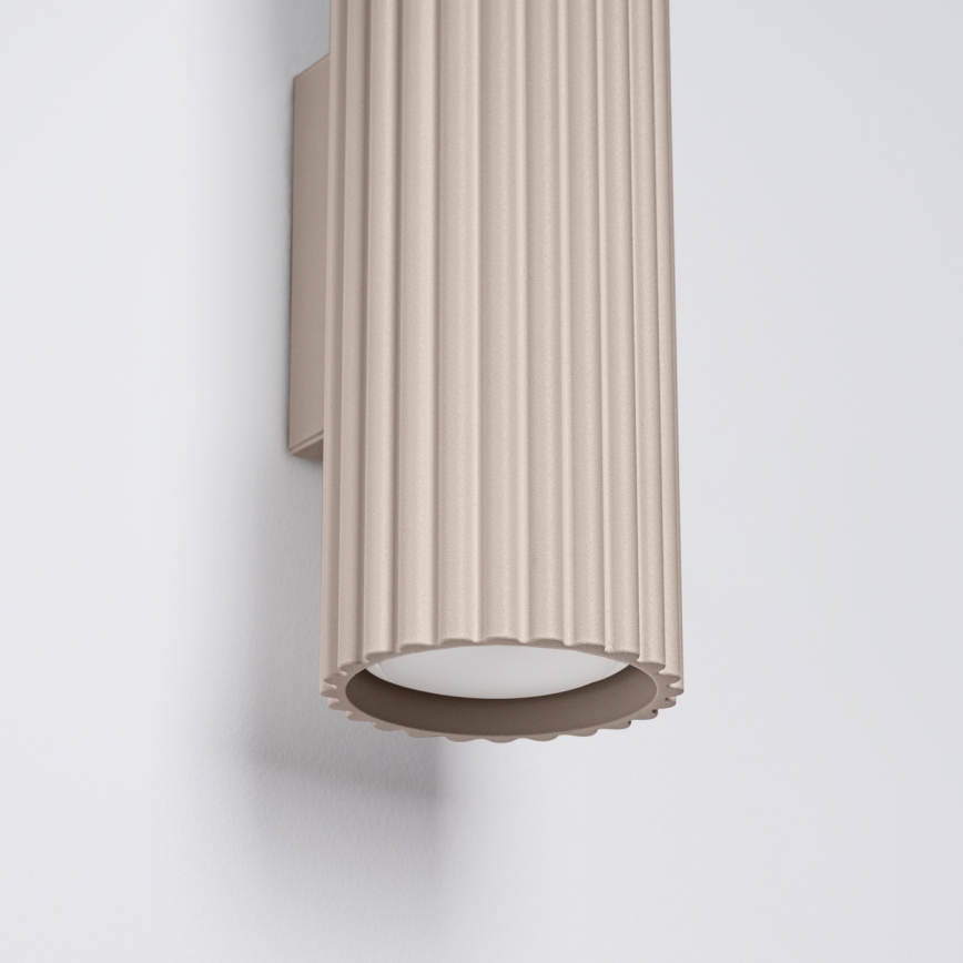 Brilagi - Seinävalaisin CRESTO 2xGU10/10W/230V 20 cm taupe