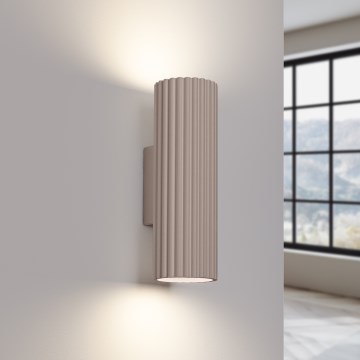 Brilagi - Seinävalaisin CRESTO 2xGU10/10W/230V 30 cm taupe