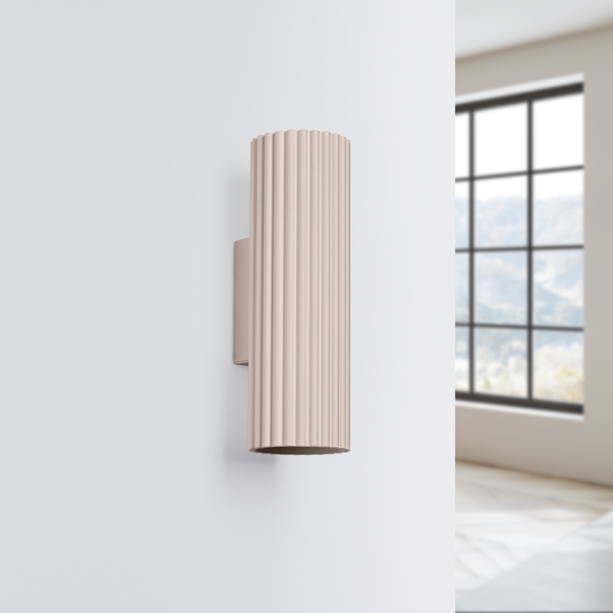 Brilagi - Seinävalaisin CRESTO 2xGU10/10W/230V 30 cm taupe