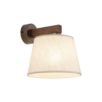 Brilagi - Seinävalaisin LATTE 1xE27/60W/230V mänty/beige