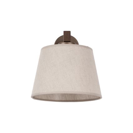 Brilagi - Seinävalaisin LATTE 1xE27/60W/230V mänty/beige