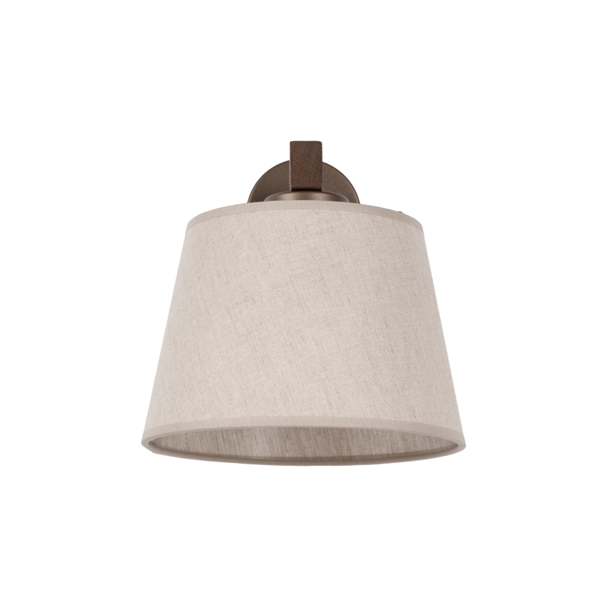 Brilagi - Seinävalaisin LATTE 1xE27/60W/230V mänty/beige