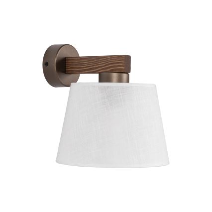 Brilagi - Seinävalaisin LATTE 1xE27/60W/230V mänty/valkoinen
