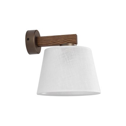 Brilagi - Seinävalaisin LATTE 1xE27/60W/230V mänty/valkoinen