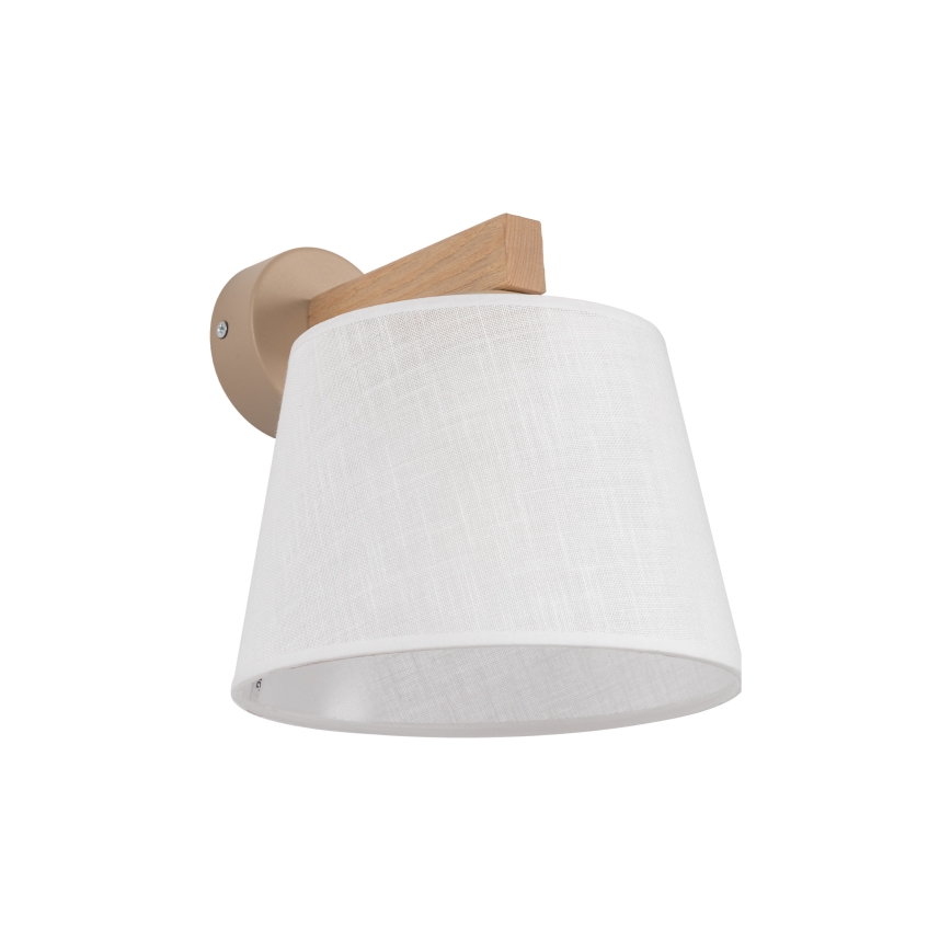 Brilagi - Seinävalaisin LATTE SABIA 1xE27/60W/230V mänty/valkoinen