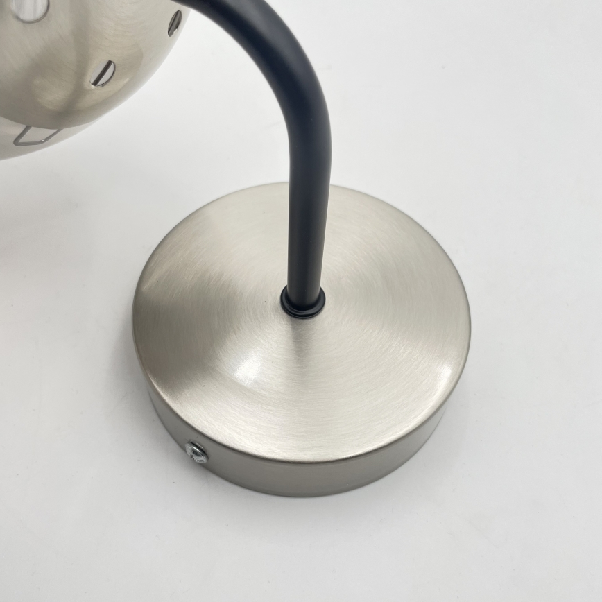 Brilagi - Seinävalaisin MALIVA 1xE14/15W/230V mattakromi/savunvärinen