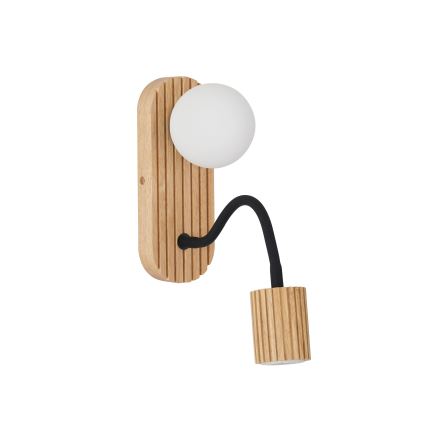 Brilagi - Seinävalaisin MODERN WOOD 1xG9/5W/230V + 1xGU10/8W kumipuu