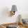 Brilagi - Seinävalaisin NUBILA WOOD 1xE27/25W/230V tammi/harmaa