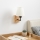 Brilagi - Seinävalaisin NUBILA WOOD 1xE27/25W/230V tammi/kerma