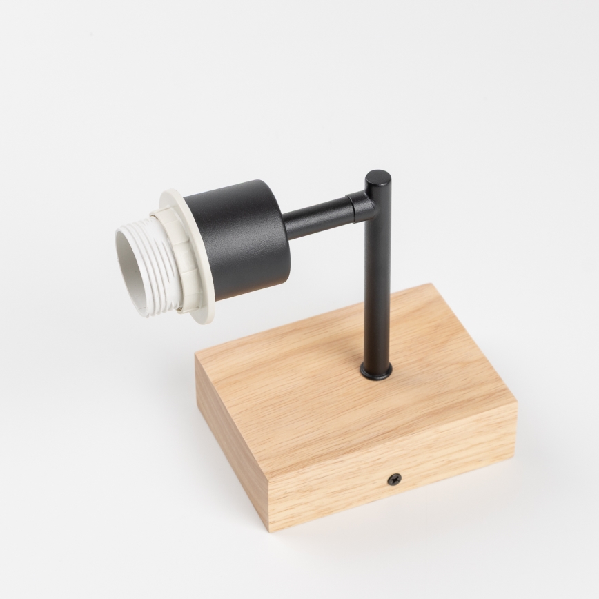 Brilagi - Seinävalaisin NUBILA WOOD 1xE27/25W/230V tammi/violetti