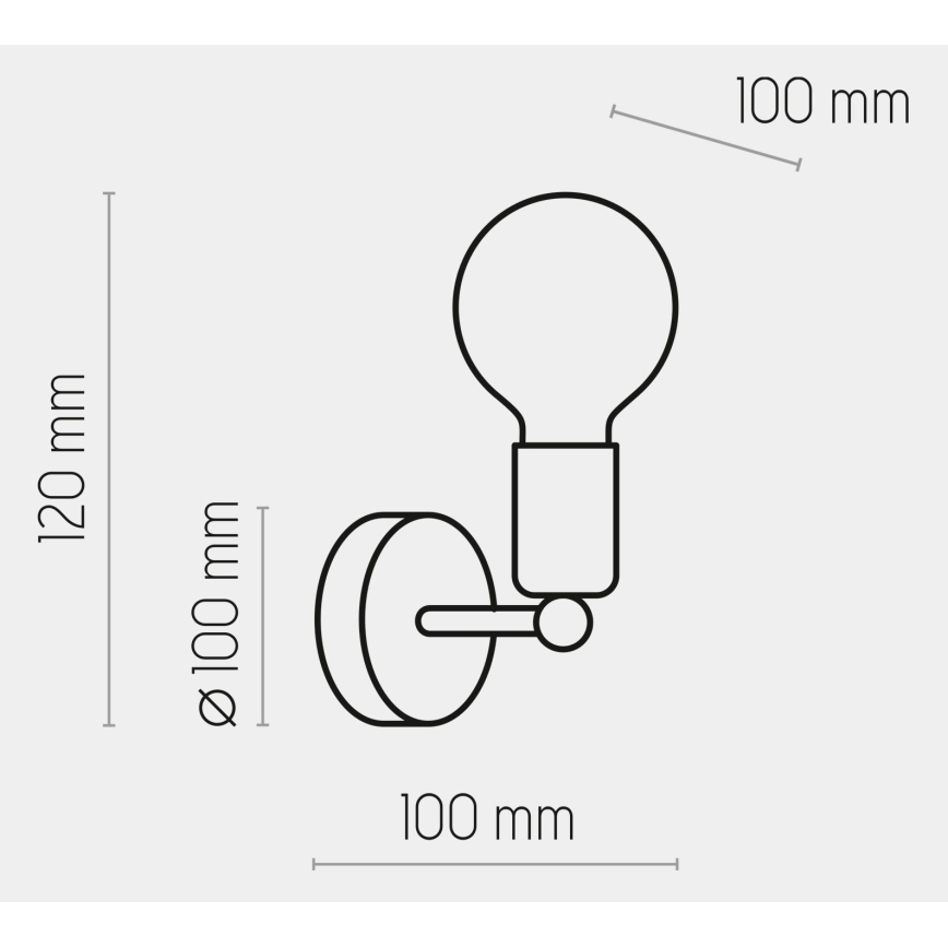 Brilagi - Seinävalaisin OMBORO 1xE27/60W/230V