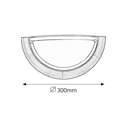Brilagi - Seinävalaisin ORBIS 1xE27/60W/230V 30 cm mänty/kirsikka