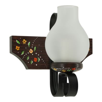 Brilagi - Seinävalaisin QUEEN 1xE14/40W/230V pyökki/wenge