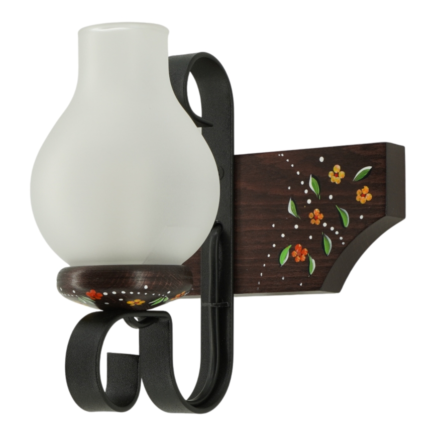 Brilagi - Seinävalaisin QUEEN 1xE14/40W/230V pyökki/wenge