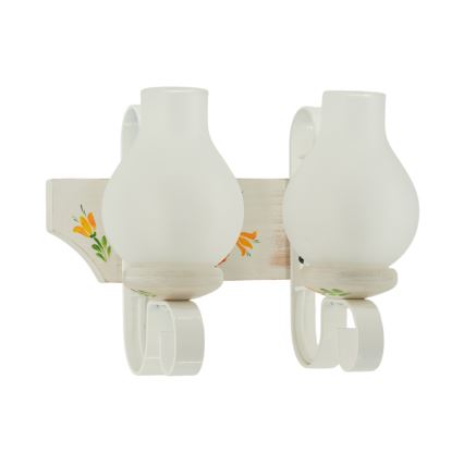 Brilagi - Seinävalaisin QUEEN 2xE14/40W/230V pyökki/kerma