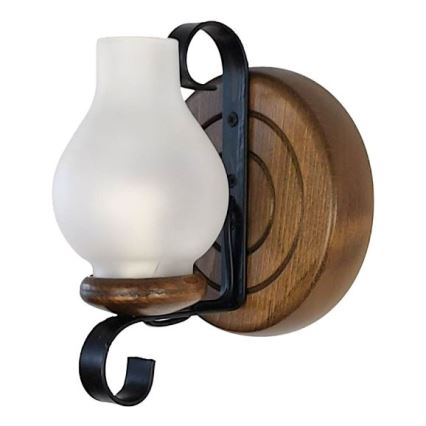 Brilagi - Seinävalaisin ROATA APLICA 1xE14/40W/230V pyökki/saksanpähkinä