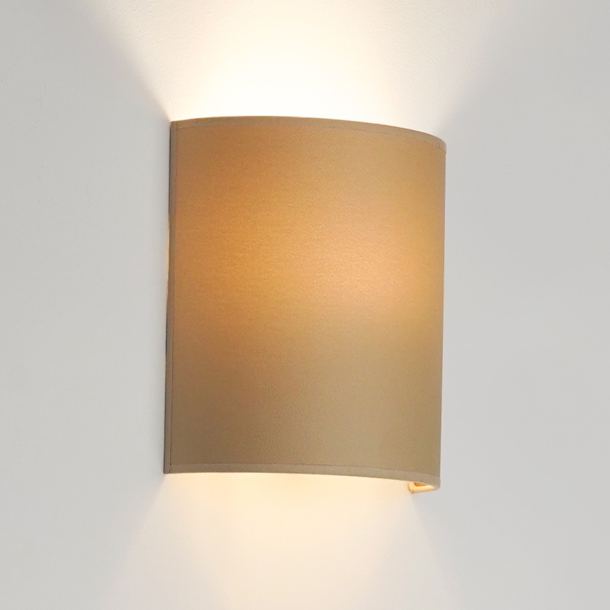 Brilagi - Seinävalaisin SEMI 1xE27/15W/230V beige