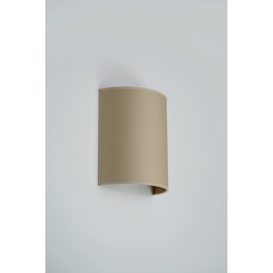 Brilagi - Seinävalaisin SEMI 1xE27/15W/230V beige