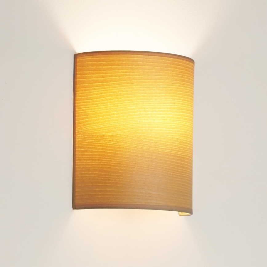 Brilagi - Seinävalaisin SEMI 1xE27/15W/230V beige