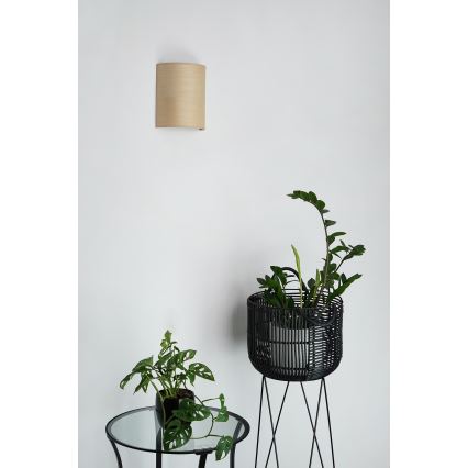 Brilagi - Seinävalaisin SEMI 1xE27/15W/230V halkaisija 20 cm beige