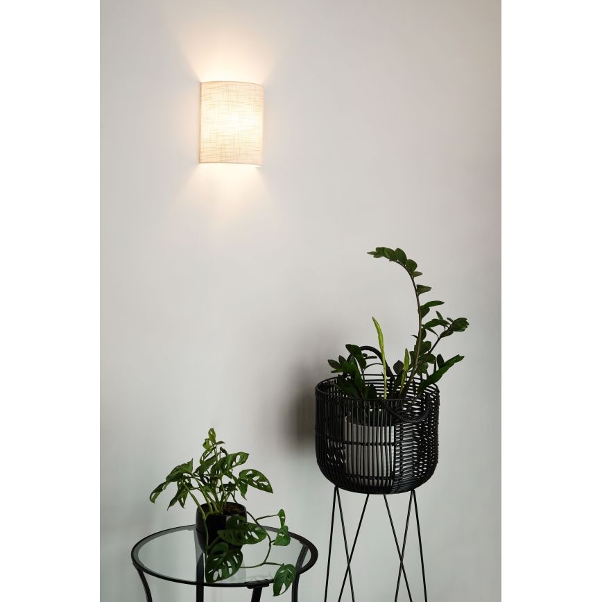 Brilagi - Seinävalaisin SEMI 1xE27/15W/230V halkaisija 20 cm harmaa