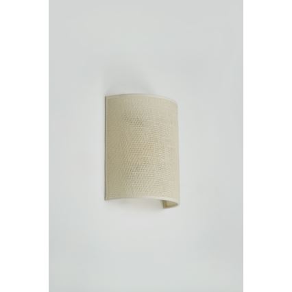 Brilagi - Seinävalaisin SEMI 1xE27/15W/230V halkaisija 20 cm kerma