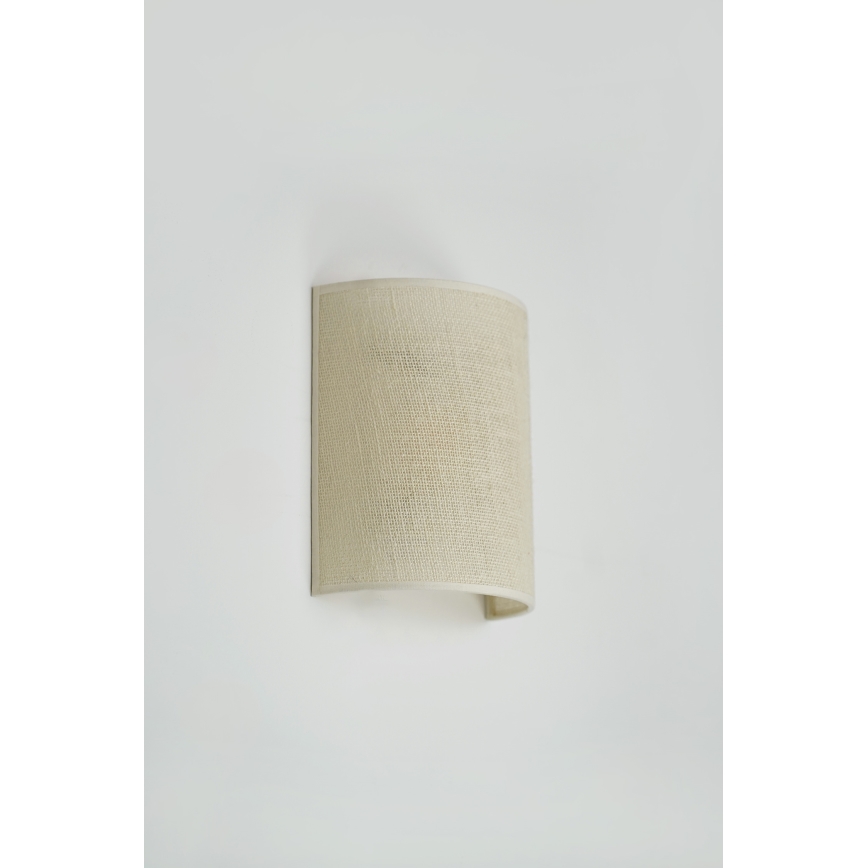 Brilagi - Seinävalaisin SEMI 1xE27/15W/230V halkaisija 20 cm kerma