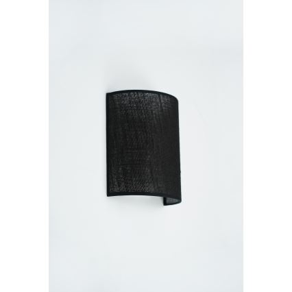 Brilagi - Seinävalaisin SEMI 1xE27/15W/230V halkaisija 20 cm musta