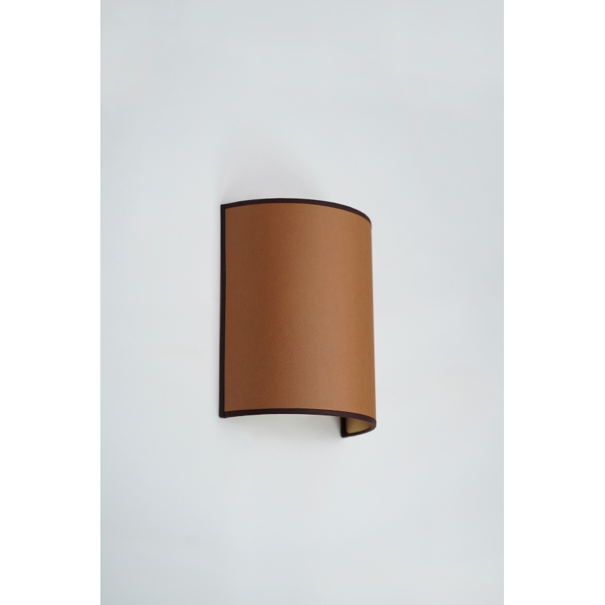 Brilagi - Seinävalaisin SEMI 1xE27/15W/230V halkaisija 20 cm ruskea