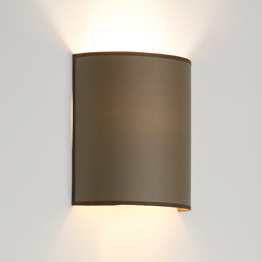 Brilagi - Seinävalaisin SEMI 1xE27/15W/230V halkaisija 20 cm ruskea