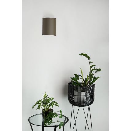 Brilagi - Seinävalaisin SEMI 1xE27/15W/230V halkaisija 20 cm ruskea