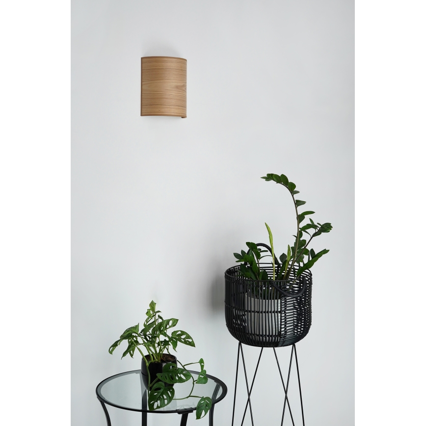 Brilagi - Seinävalaisin SEMI 1xE27/15W/230V halkaisija 20 cm ruskea