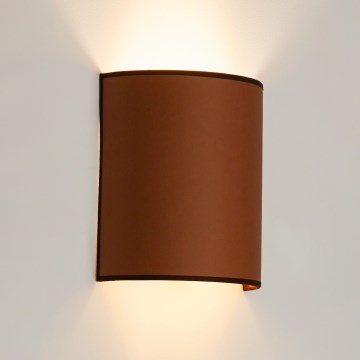 Brilagi - Seinävalaisin SEMI 1xE27/15W/230V ruskea
