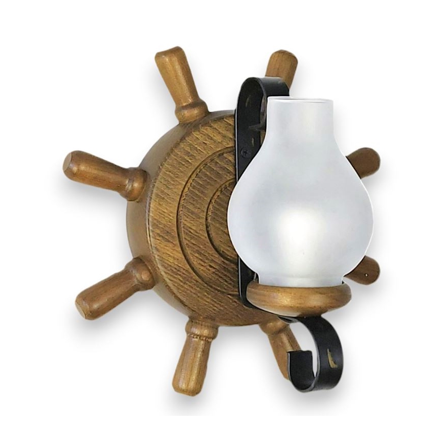 Brilagi - Seinävalaisin TIMONA 1xE14/40W/230V pyökki/saksanpähkinä